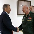 Замглавы российского военного ведомства генерал-полковник Александр Фомин провел рабочую встречу с руководителем Международного комитета Красного Креста Петером Маурером