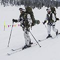 Первый день соревнований Кубка Вооруженных Сил Российской Федерации по ски-альпинизму «Саянский марш» (пос.Танзыбей, Красноярский край)