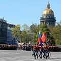 Военный парад войск Санкт-Петербургского гарнизона проведенный в ознаменование 71-й годовщины Победы в Великой Отечественной войне (г. Санкт-Петербург)