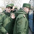 Отправка призывников со сборного пункта военного комиссариата г. Москвы в воинские части для прохождения военной службы