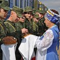 Прибытие военнослужащих Республики Беларусь на совместное оперативное учение «Щит Союза-2011»